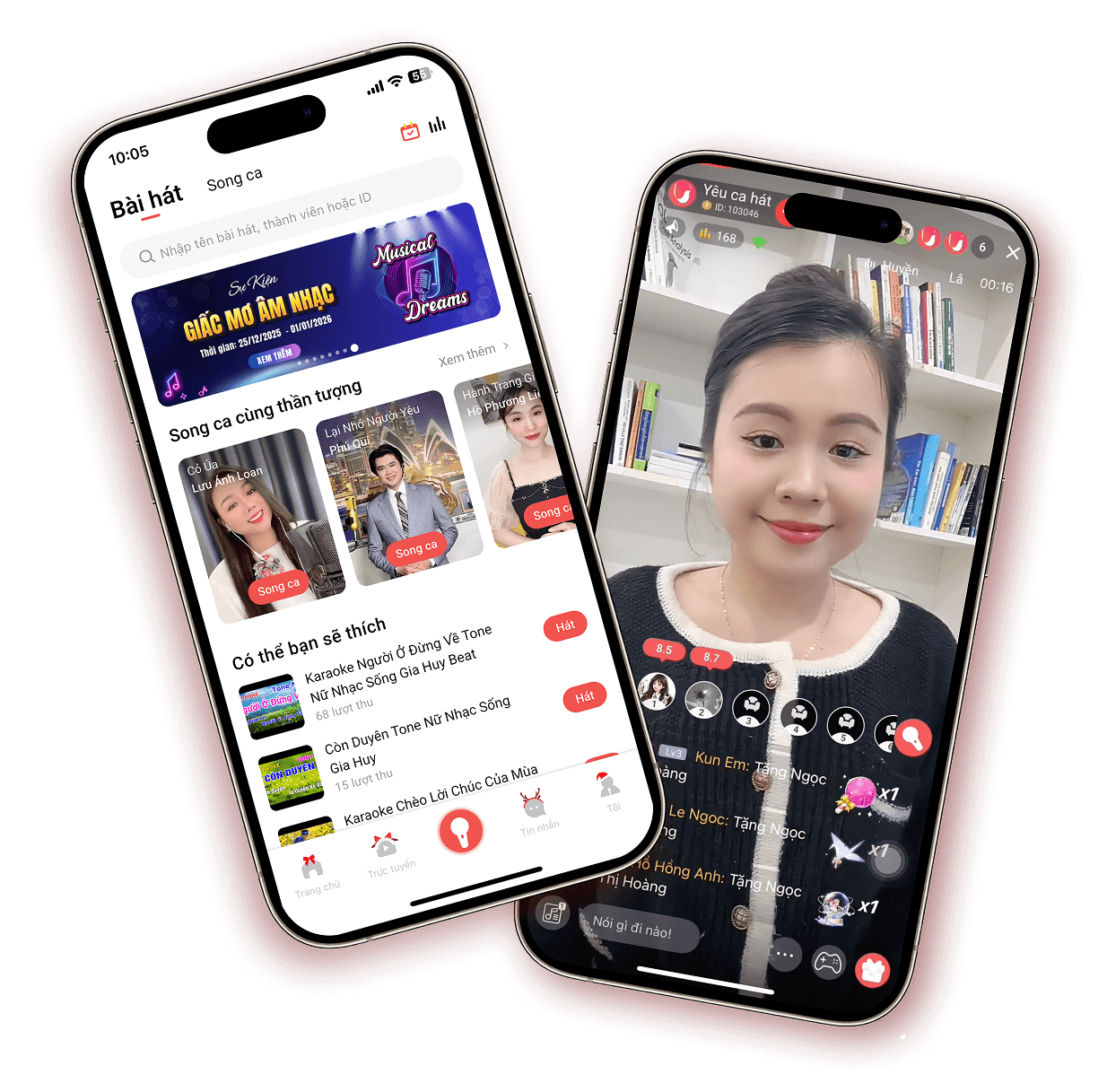 Yokara App trên điện thoại